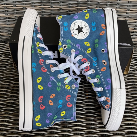Converse Ctas Hi Spooky Eyes/White/Black MEN`S - Picture 12 of 16